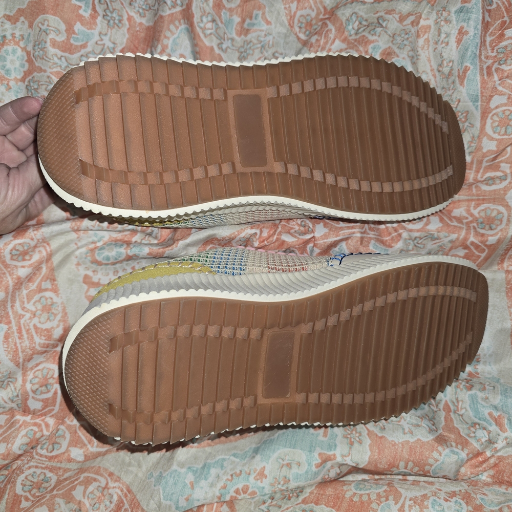 BNIB Lucky Step Platform Sneakers Women's "Yellow Multi" - Picture 6 of 7